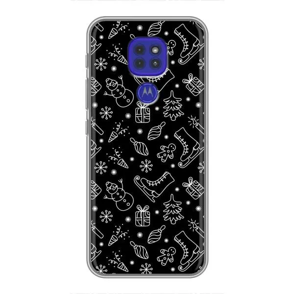 Чехол с принтом «Новогодний фон» для Motorola MOTO G9 Play Чехол с принтом «Новогодний фон» для Motorola MOTO G9 Play