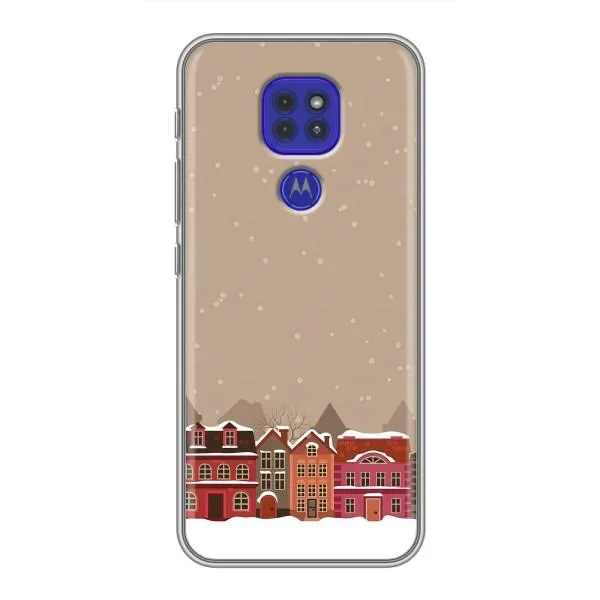 Чехол с принтом «Зимний город» для Motorola MOTO G9 Play Чехол с принтом «Зимний город» для Motorola MOTO G9 Play
