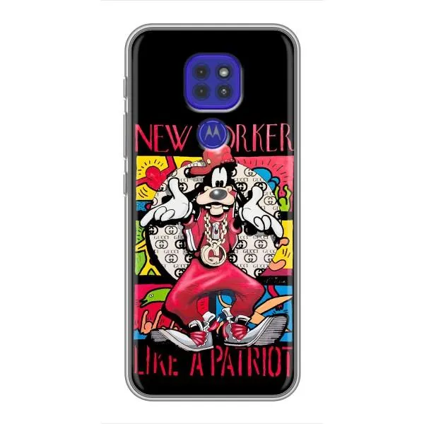 Чехол с принтом «Мультяшный Волк» для Motorola MOTO G9 Play
