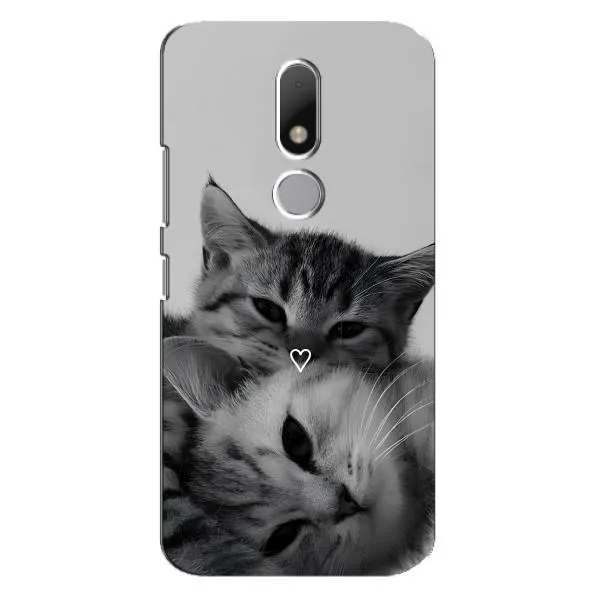 Чехол с принтом «Пара котов» для Motorola Moto M