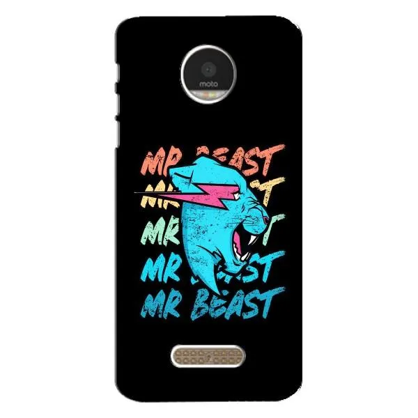 Чехол с принтом «logo Mr beast» для Motorola MOTO Z Play Чехол с принтом «logo Mr beast» для Motorola MOTO Z Play