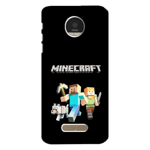 Чехол с принтом «герои Minecraft» для Motorola MOTO Z Play Чехол с принтом «герои Minecraft» для Motorola MOTO Z Play