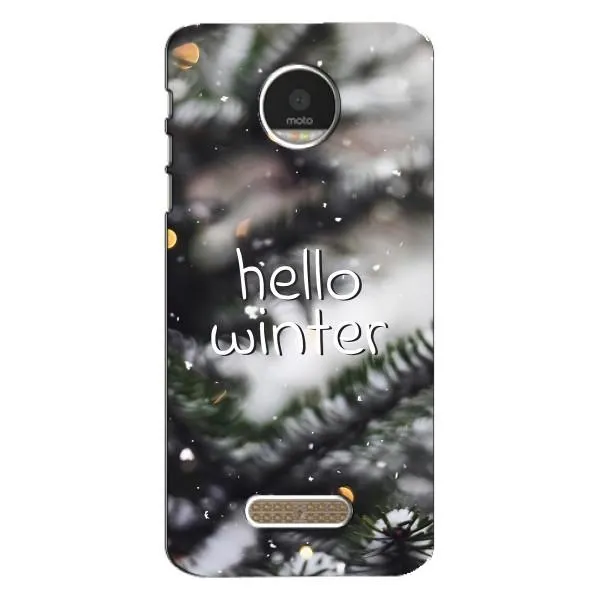 Чехол с принтом «Hello winter» для Motorola MOTO Z