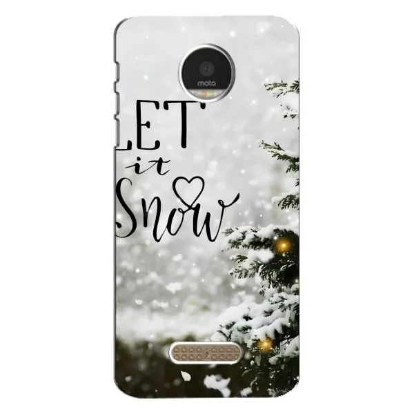 Чехол с принтом «Let it snow» для Motorola MOTO Z