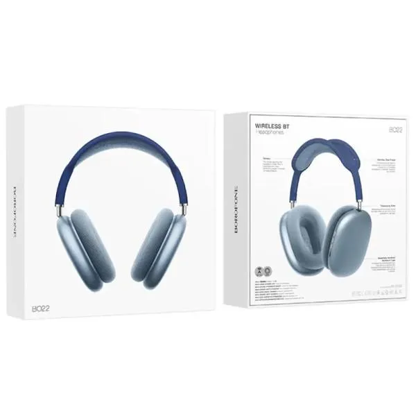Накладные беспроводные наушники Borofone BO22 Elegant — Blue — фото 3 Накладные беспроводные наушники Borofone BO22 Elegant — Blue — фото 3
