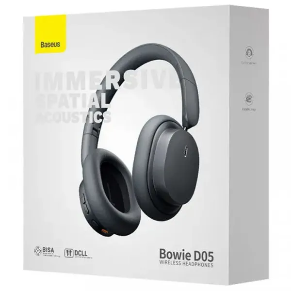 Накладные беспроводные наушники Baseus Bowie D05 Wireless Headphones (NGTD02021) — Черный — фото 5