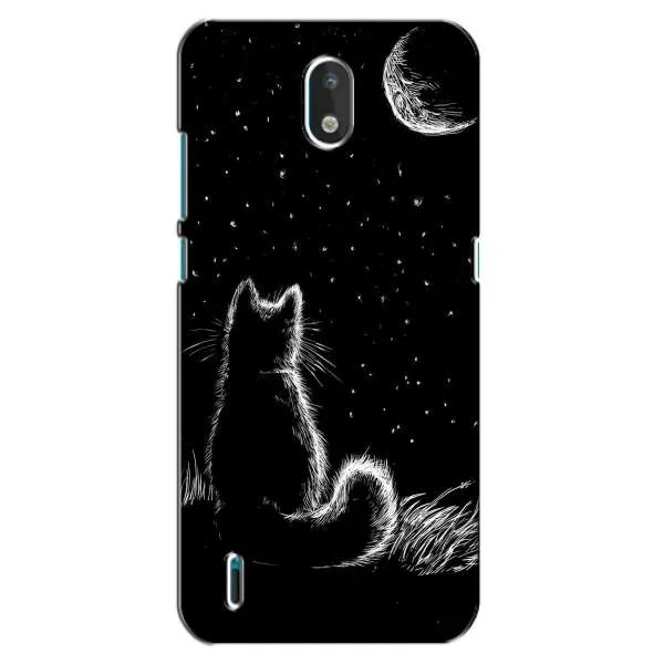 Чехол с принтом «Котик и луна» для Nokia 1.3