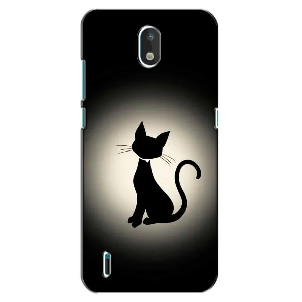 Чехол с принтом «Силуэт котика» для Nokia 1.3