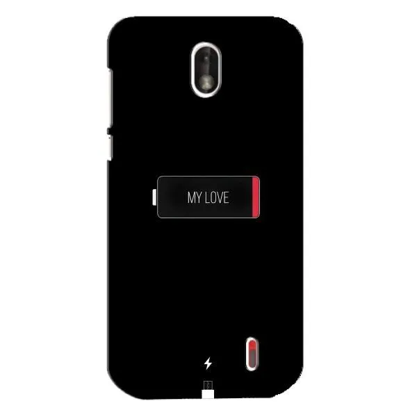 Чехол с принтом «Love battery» для Nokia 1