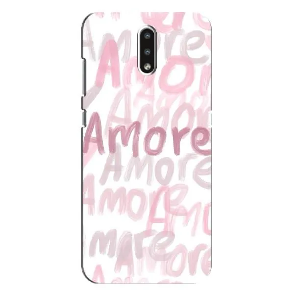 Чехол с принтом «Аморе любовь» для Nokia 2.3 Чехол с принтом «Аморе любовь» для Nokia 2.3