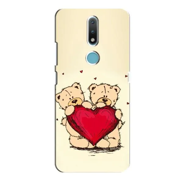 Чехол с принтом «Медвежонки» для Nokia 2.4