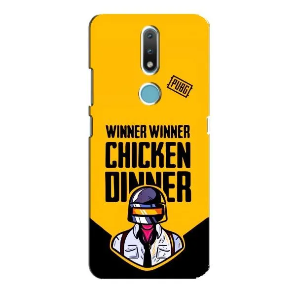 Чехол с принтом «Pubg шлем» для Nokia 2.4