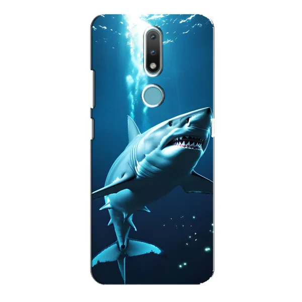 Чехол с принтом «Акула под водой» для Nokia 2.4