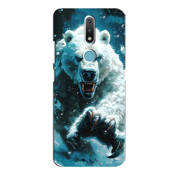Чехол с принтом «Полярный медведь» для Nokia 2.4