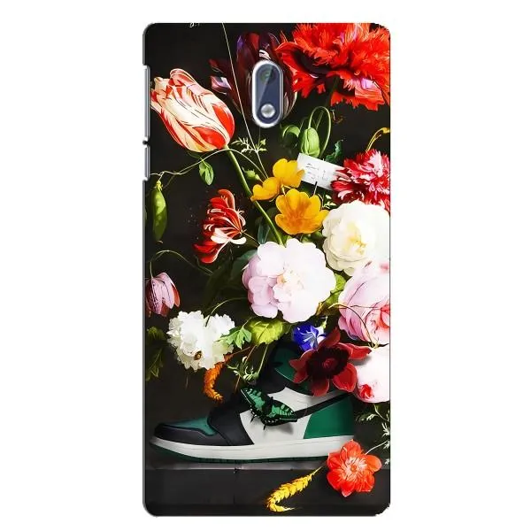 Чехол с принтом «Nike цветы» для Nokia 3 Чехол с принтом «Nike цветы» для Nokia 3