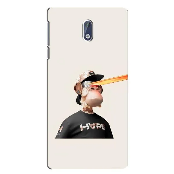 Чехол с принтом «обезьяна NFT в очках» для Nokia 3 Чехол с принтом «обезьяна NFT в очках» для Nokia 3