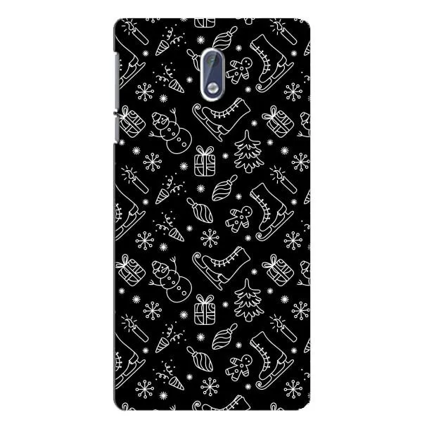 Чохол з принтом «Новорічний фон» для Nokia 3 Чохол з принтом «Новорічний фон» для Nokia 3