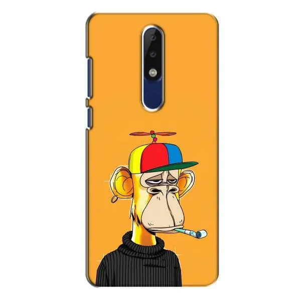 Чехол с принтом «Скучающая Обезьяна NFT» для Nokia 5.1 Plus (X5)