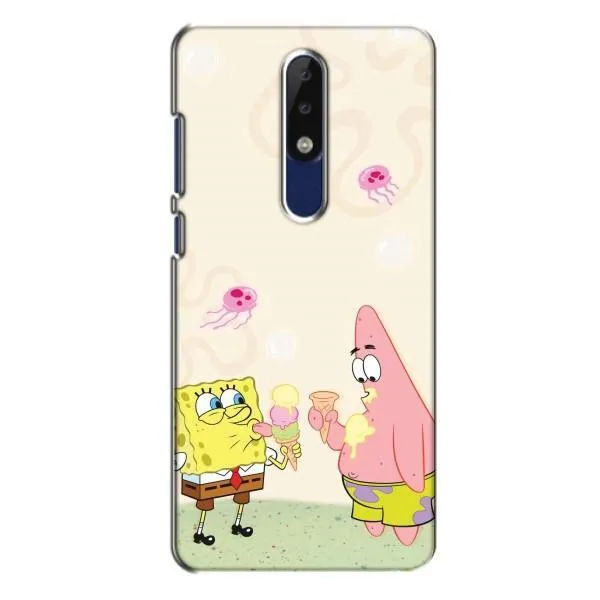Чехол с принтом «Патрик и Боб» для Nokia 5.1 Plus (X5)
