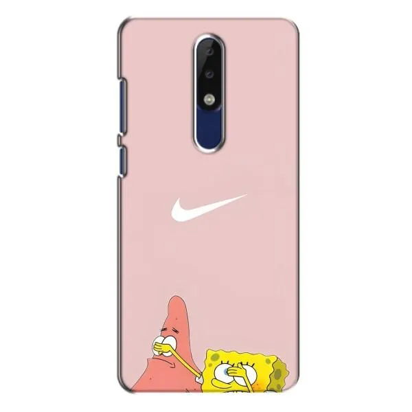 Чехол с принтом «Патрик и Губка» для Nokia 5.1 Plus (X5)