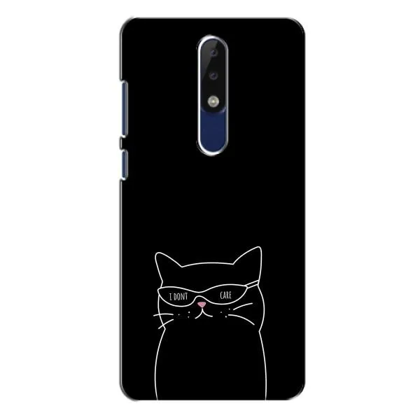 Чехол с принтом «Равнодушный кот» для Nokia 5.1 Plus (X5) Чехол с принтом «Равнодушный кот» для Nokia 5.1 Plus (X5)