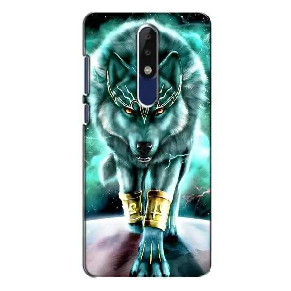 Чохол з принтом «Яскравий вовк» для Nokia 5.1 Plus (X5)