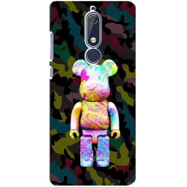 Чохол з принтом «Яскравий Bearbrick» для Nokia 5.1 (2018)