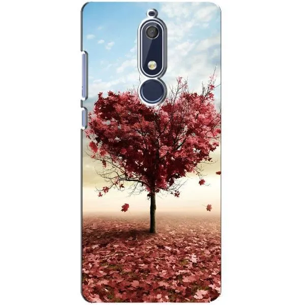 Чехол с принтом «Дерево сердце» для Nokia 5.1 (2018)