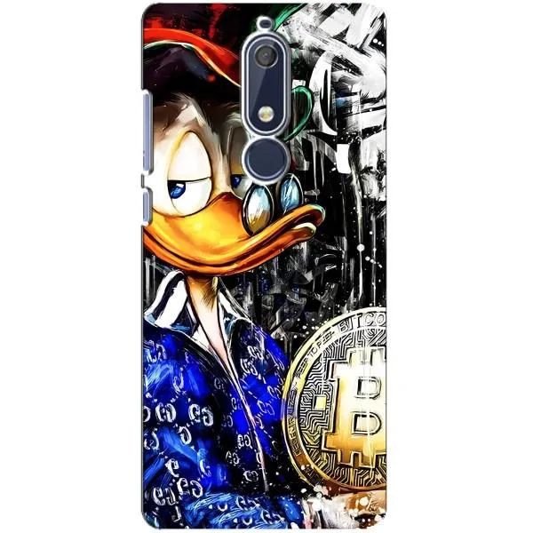 Чехол с принтом «Биткойн Скрудж» для Nokia 5.1 (2018)