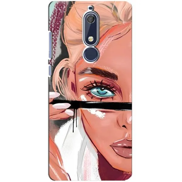 Чехол с принтом «Макияж» для Nokia 5.1 (2018)
