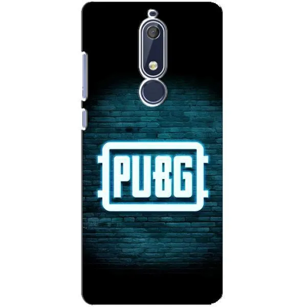 Чехол с принтом «Лого PUBG» для Nokia 5.1 (2018)