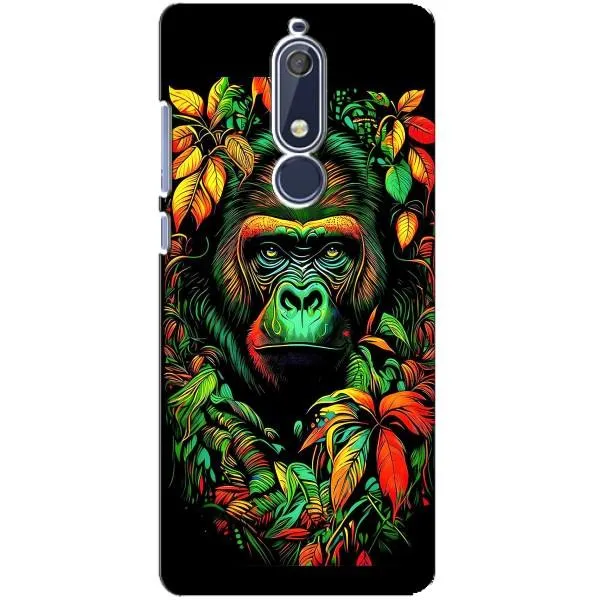 Чехол с принтом «Обезьяна в тропиках» для Nokia 5.1 (2018) Чехол с принтом «Обезьяна в тропиках» для Nokia 5.1 (2018)