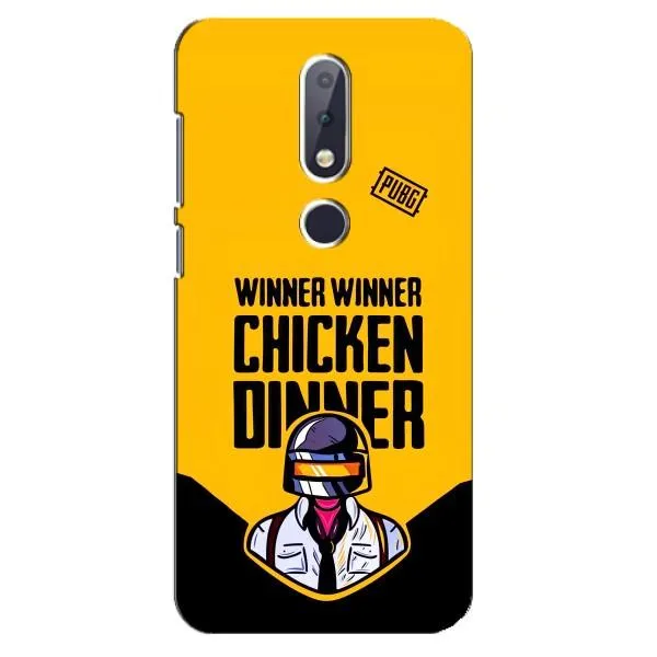 Чехол с принтом «Pubg шлем» для Nokia 6.1 Plus