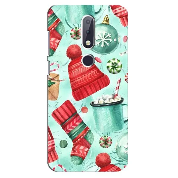Чехол с принтом «Одежда НГ» для Nokia 6.1 Plus