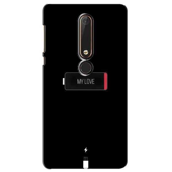 Чохол з принтом «Love battery» для Nokia 6 2018 Чохол з принтом «Love battery» для Nokia 6 2018