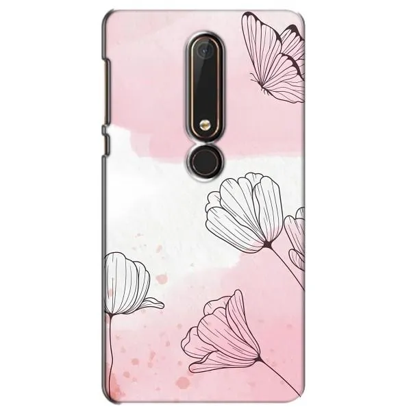 Чехол с принтом «Розовые цветы» для Nokia 6 2018 Чехол с принтом «Розовые цветы» для Nokia 6 2018