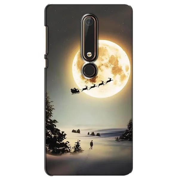 Чехол с принтом «Санта на луне» для Nokia 6 2018 Чехол с принтом «Санта на луне» для Nokia 6 2018