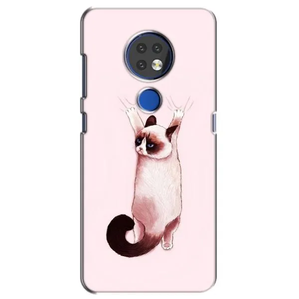 Чехол с принтом «Котик падает» для Nokia 7.2