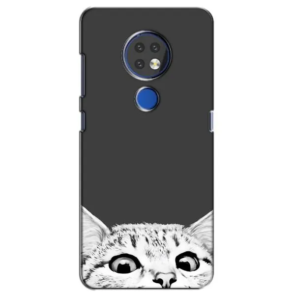 Чехол с принтом «Выглядывает кот» для Nokia 7.2