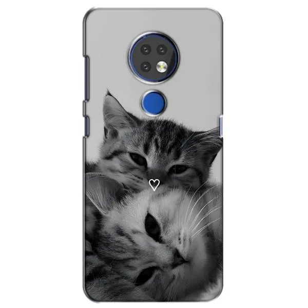 Чехол с принтом «Пара котов» для Nokia 7.2 Чехол с принтом «Пара котов» для Nokia 7.2