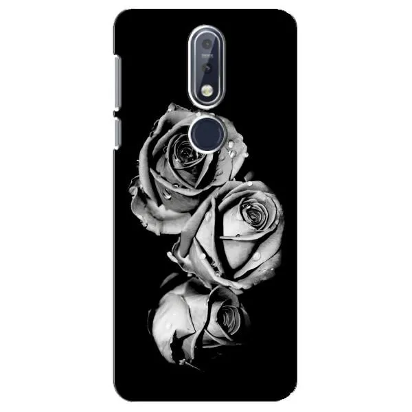 Чохол з принтом «Чорна троянда» для Nokia 7.1 (2018)