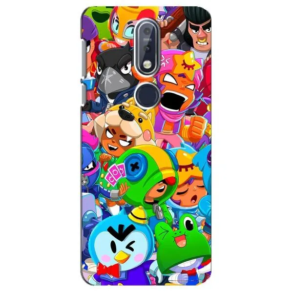 Чехол с принтом «герои Бравл Старс» для Nokia 7.1 (2018) Чехол с принтом «герои Бравл Старс» для Nokia 7.1 (2018)
