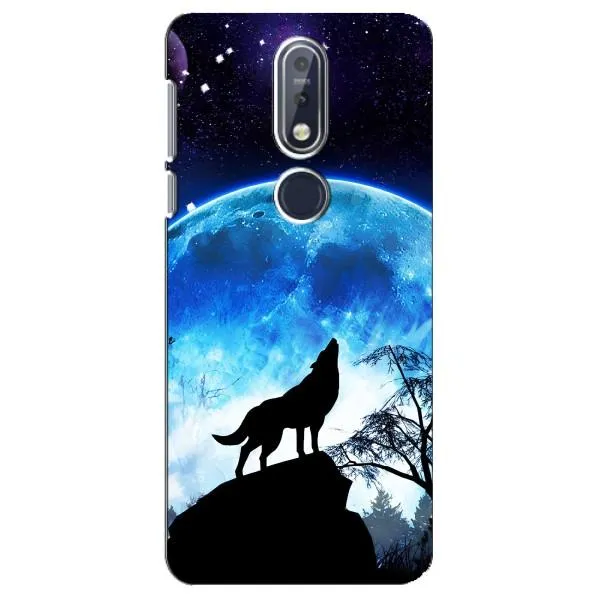 Чехол с принтом «Волк на луну» для Nokia 7.1 (2018) Чехол с принтом «Волк на луну» для Nokia 7.1 (2018)