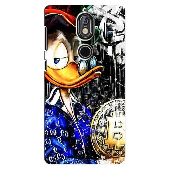 Чехол с принтом «Биткойн Скрудж» для Nokia 7 Чехол с принтом «Биткойн Скрудж» для Nokia 7