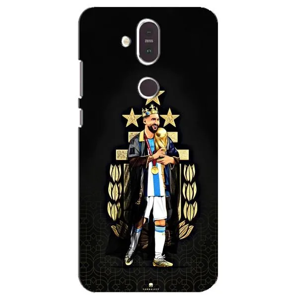 Чехол с принтом «Месси Король» для Nokia 8.1 (2018)