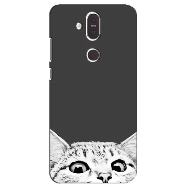 Чехол с принтом «Выглядывает кот» для Nokia 8.1 (2018) Чехол с принтом «Выглядывает кот» для Nokia 8.1 (2018)