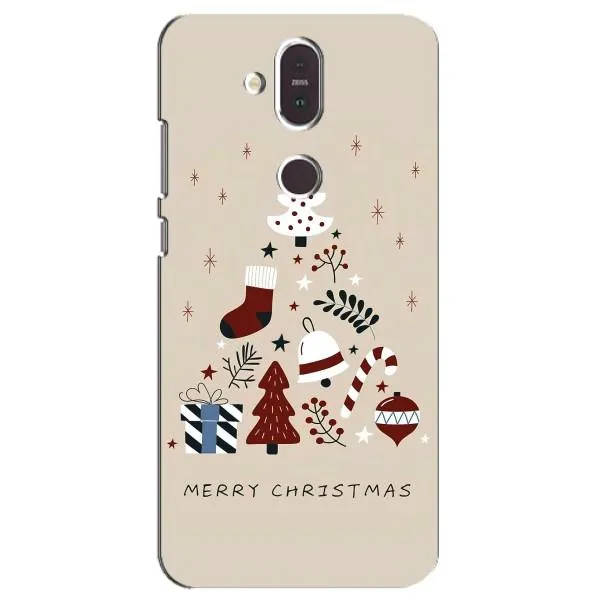 Чехол с принтом «Merry Christmas» для Nokia 8.1 (2018)