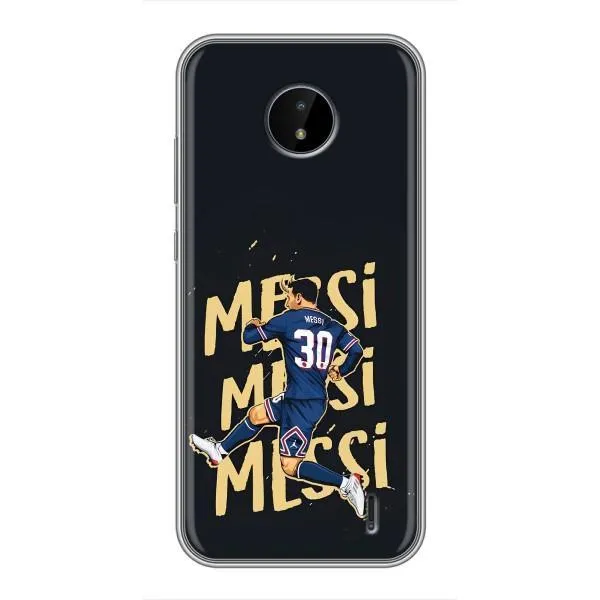 Чехол с принтом «Messi ПСЖ» для Nokia C20 Plus
