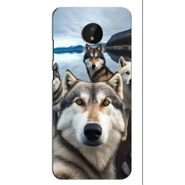 Чехол с принтом «Селфи ХАски» для Nokia C20 Plus