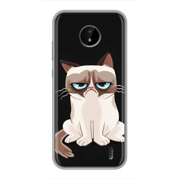 Чехол с принтом «Грустный кот» для Nokia C20 Plus Чехол с принтом «Грустный кот» для Nokia C20 Plus